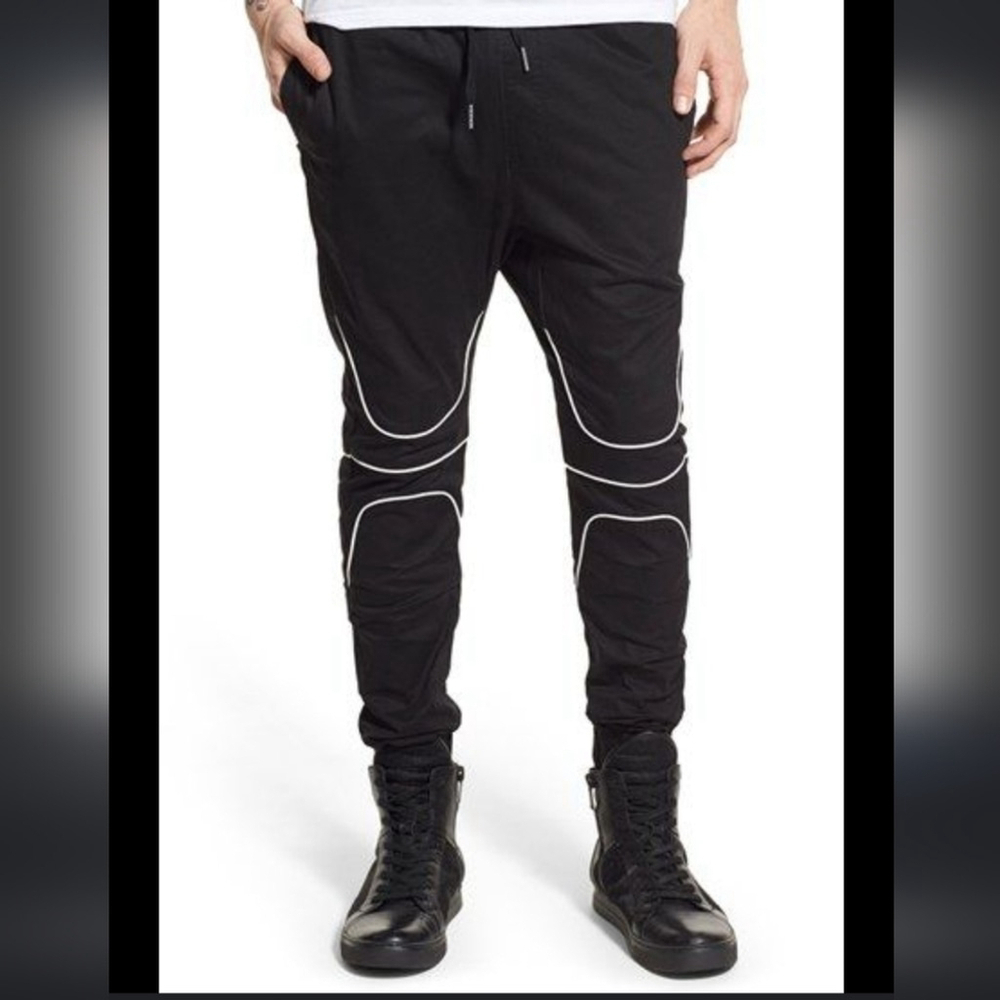 ZANEROBE CONTRAST TRIM DRAWSTRING JOGGERS 31